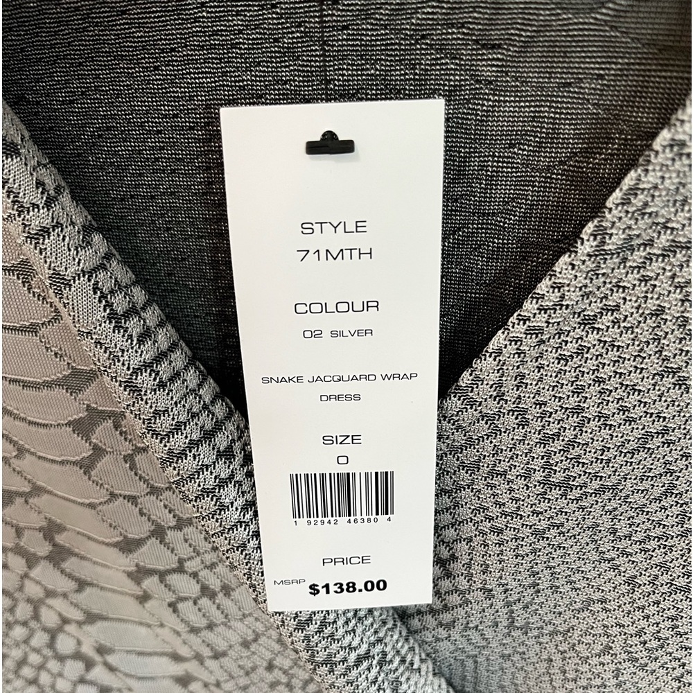 French Connection Long Sleeve Snake Jacquard Dress. - Picture 5 of 11